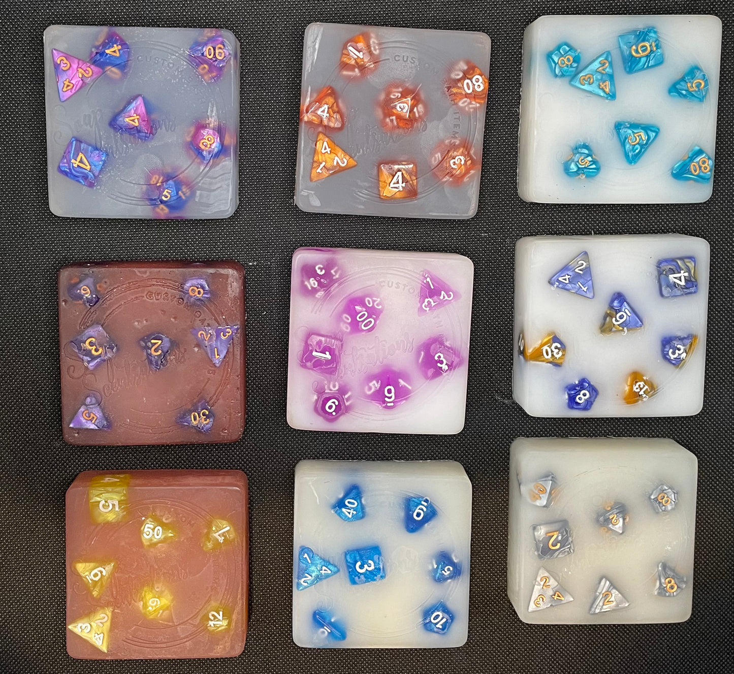 DnD Soap with Full Set of Dice Inside
