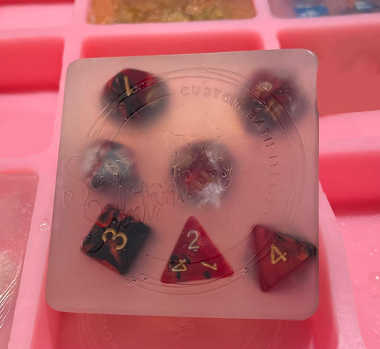 DnD Soap with Full Set of Dice Inside