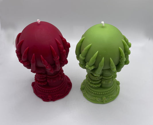 Witch's Hand and Globe Candle
